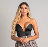 Body negro strapless