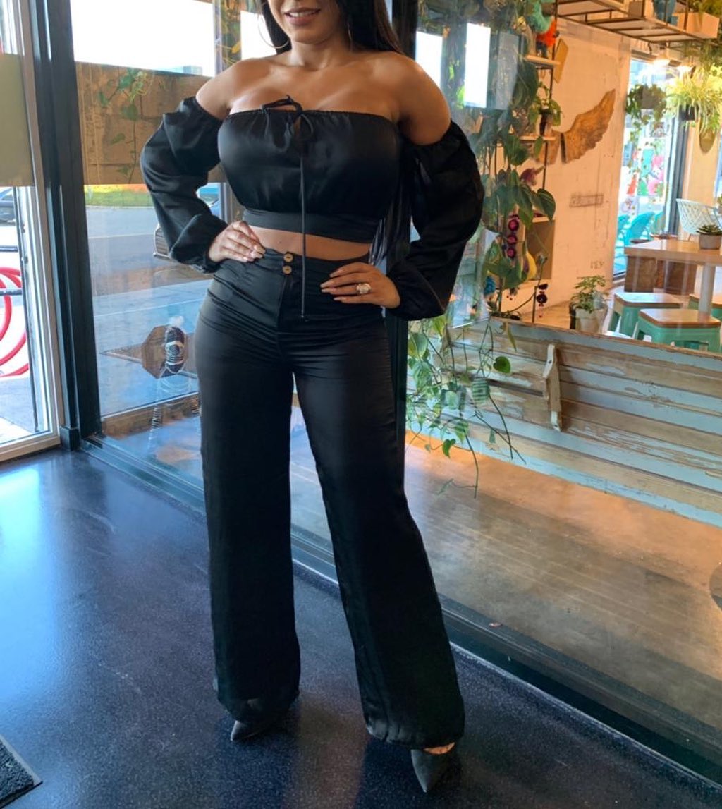 Set Negro  Outfit Elegante - Roxxy Boutique